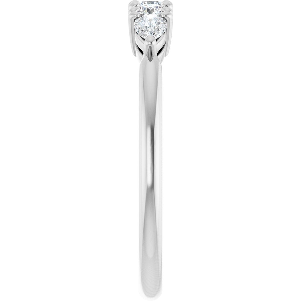 14K White Gold 3/8 CTW Lab-Grown Diamond Anniversary Band