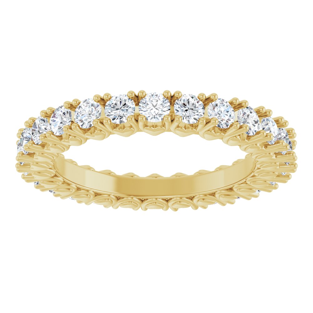 14K Yellow Gold 1 1/3 CTW Lab-Grown Diamond Eternity Band Size 7