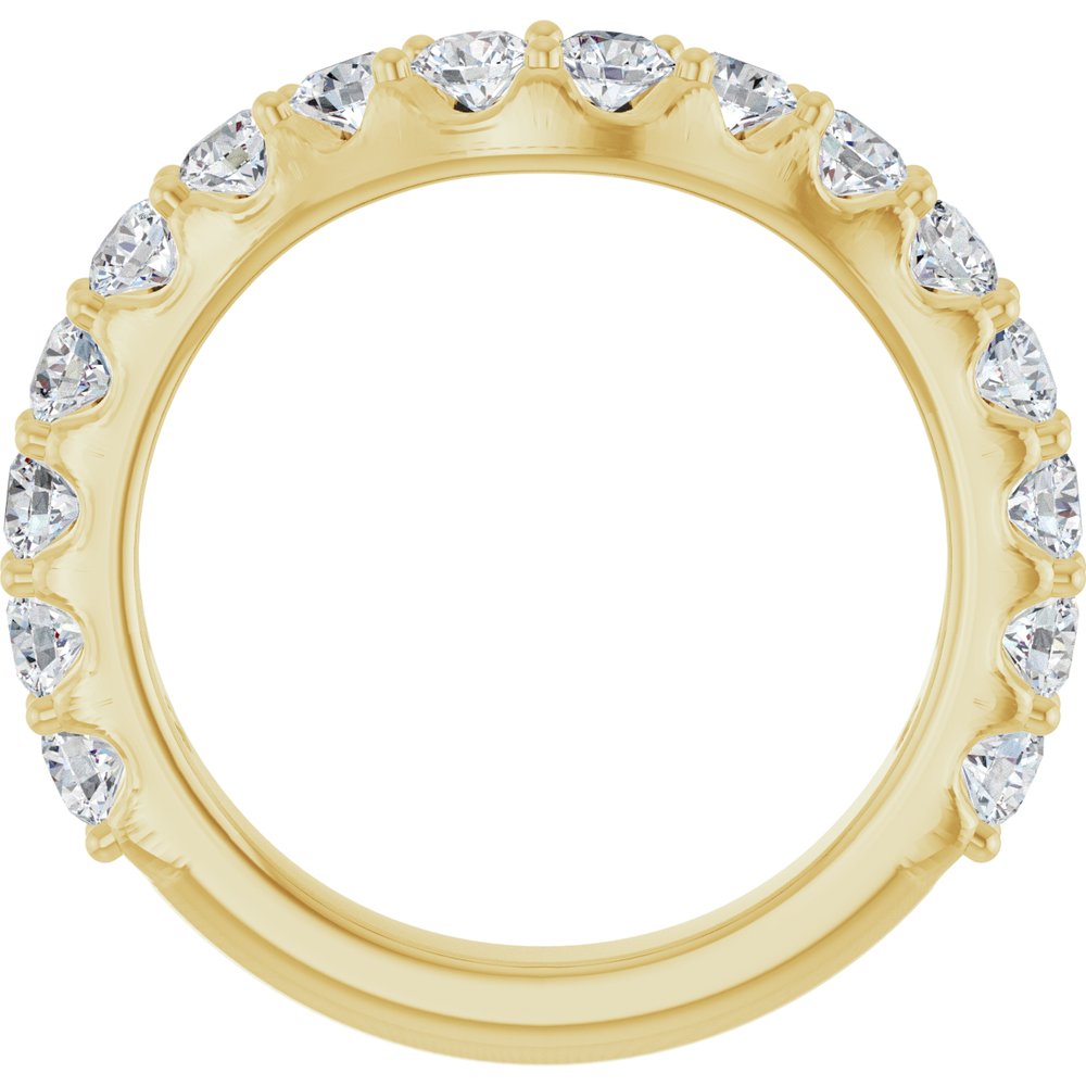 14K Yellow Gold 1 1/4 CTW Lab-Grown Diamond Contour Band