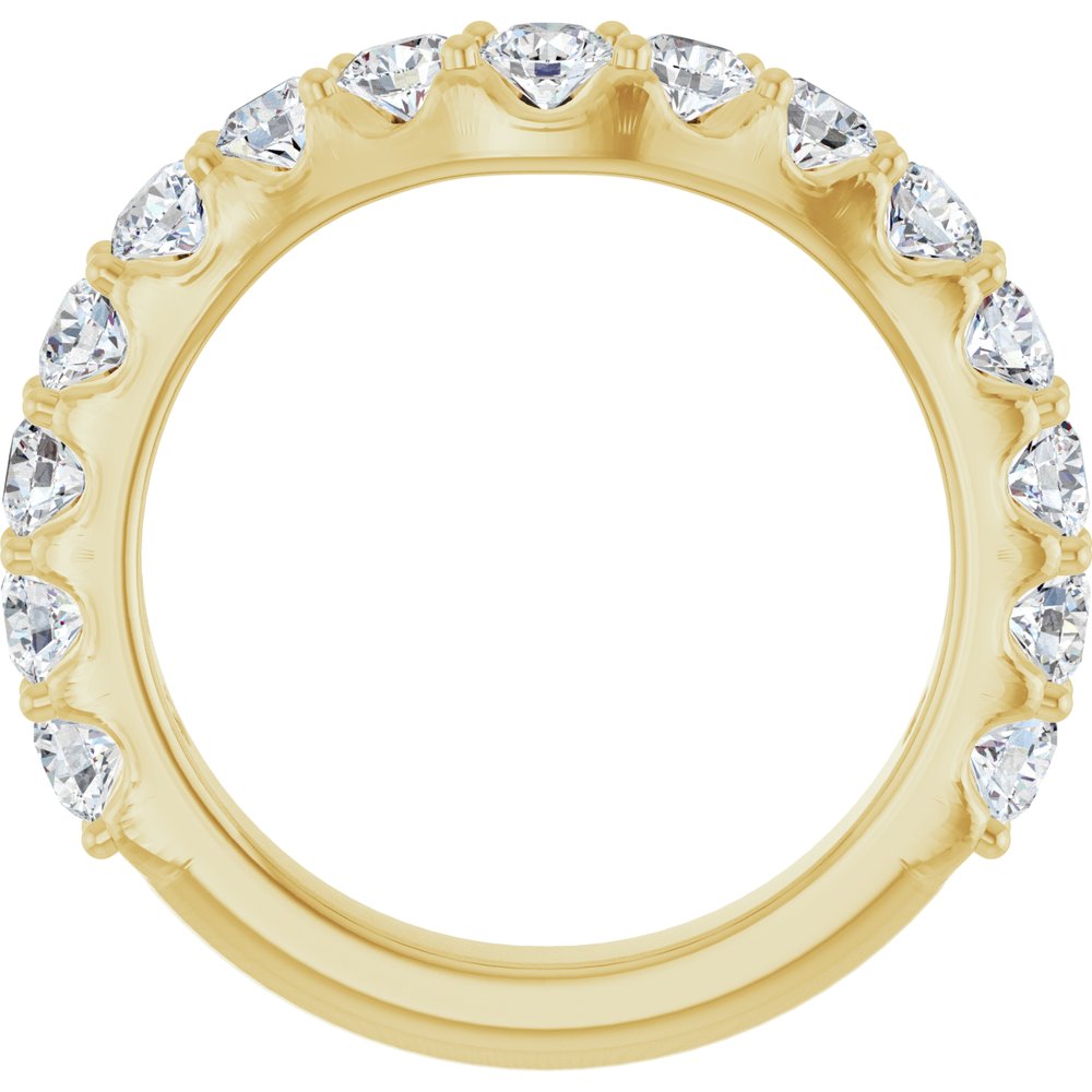 14K Yellow Gold 1 1/3 CTW Lab-Grown Diamond Contour Band