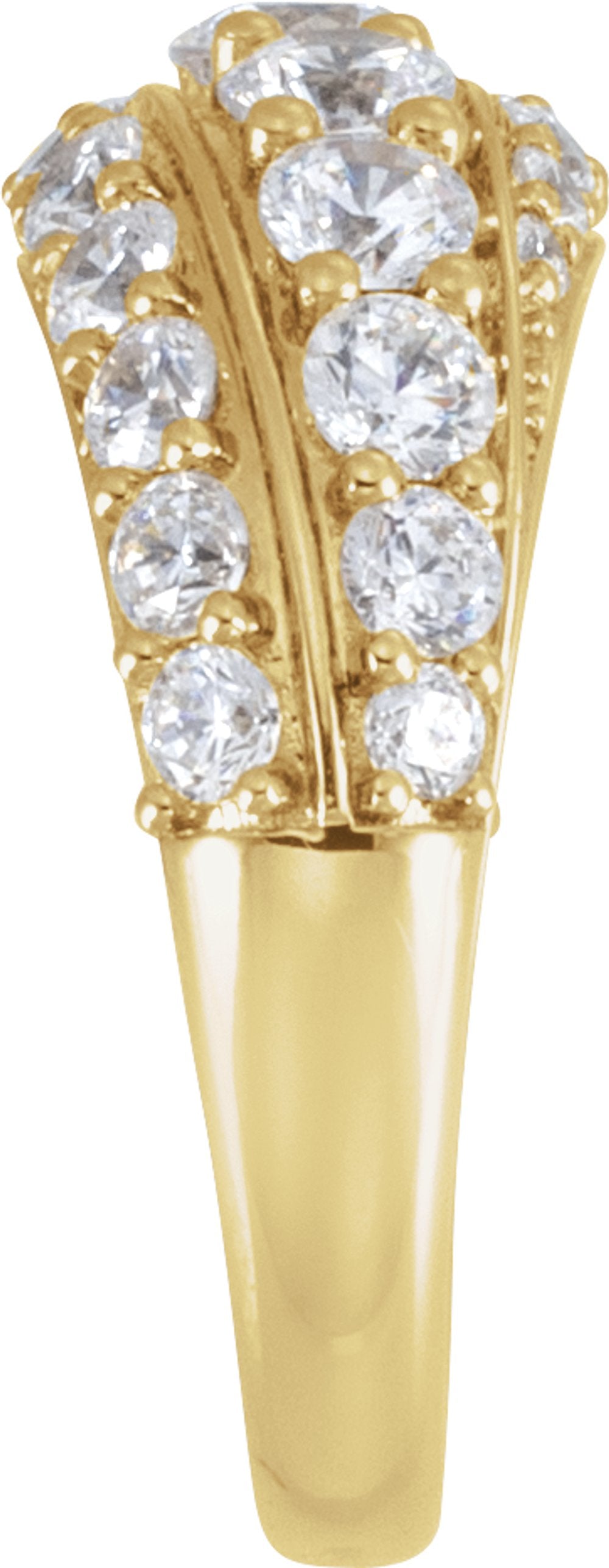 14K Yellow Gold 2 1/4 CTW Lab-Grown Diamond Ring