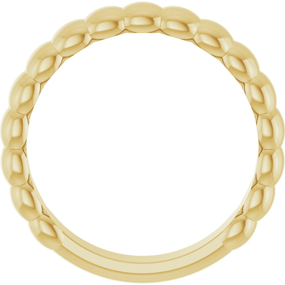 14K Yellow Gold 4 mm Fluted Band Size 7
