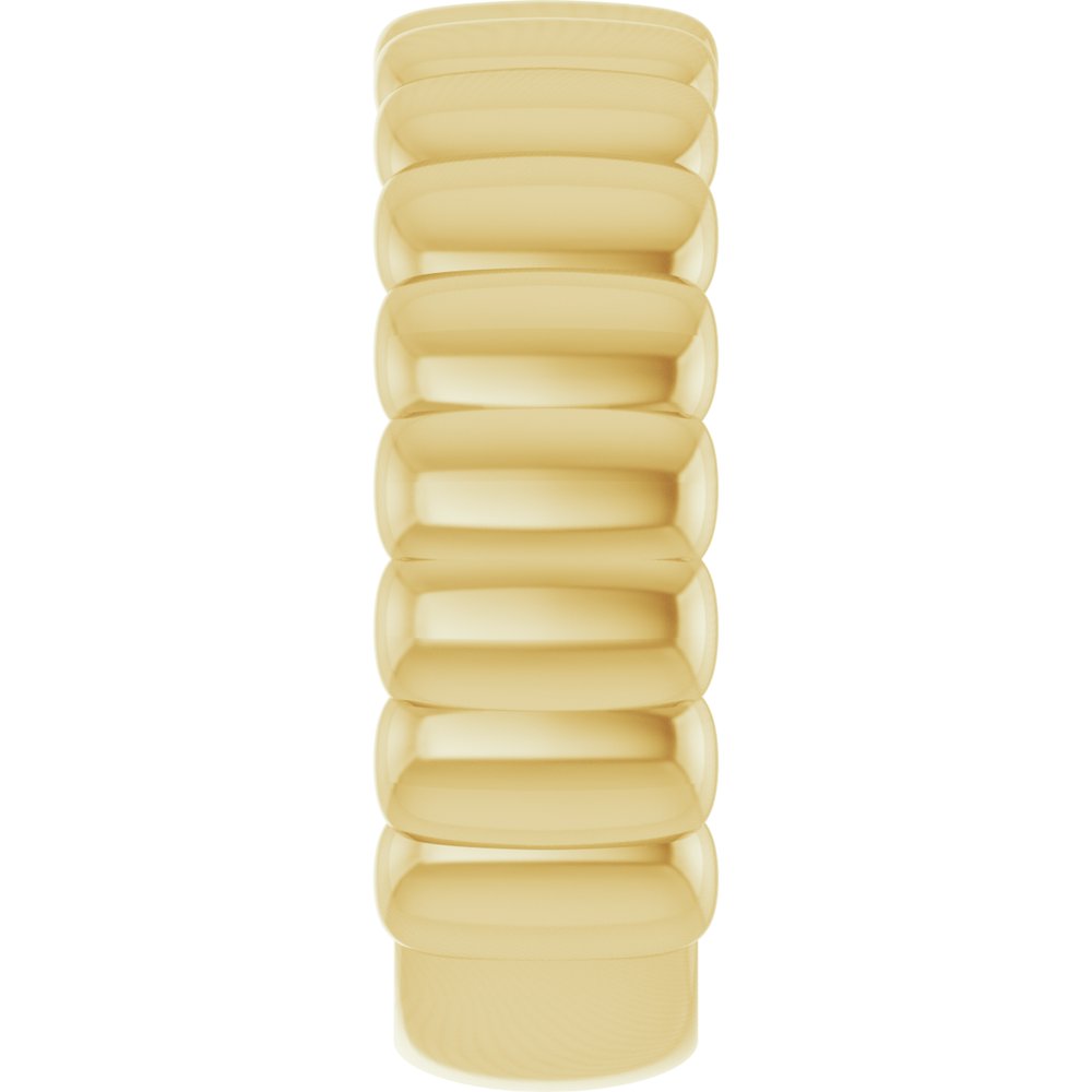 14K Yellow Gold 6 mm Fluted Band Size 7