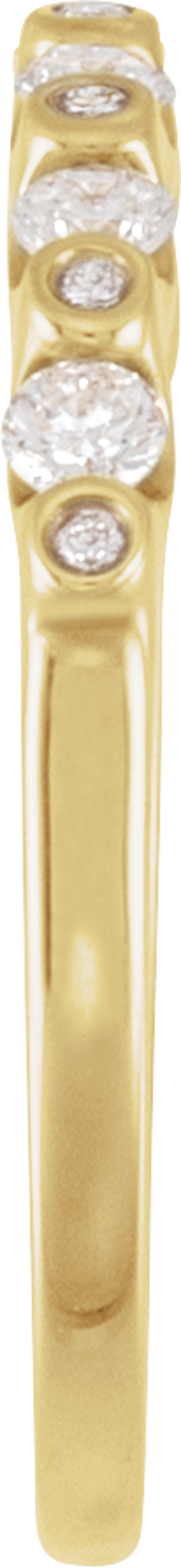 14K Yellow Gold 1/3 CTW Natural Diamond Anniversary Band