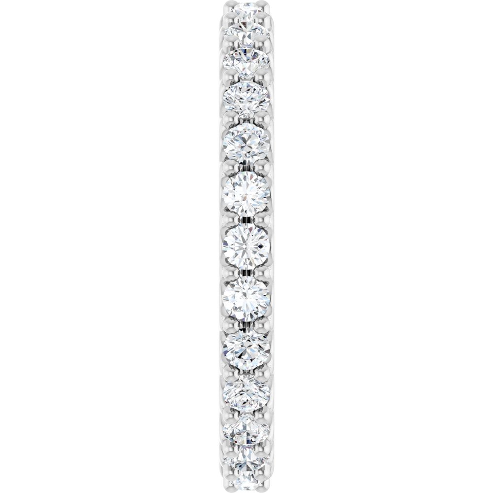 14K White Gold 3/4 CTW Lab-Grown Diamond Eternity Band Size 5.5