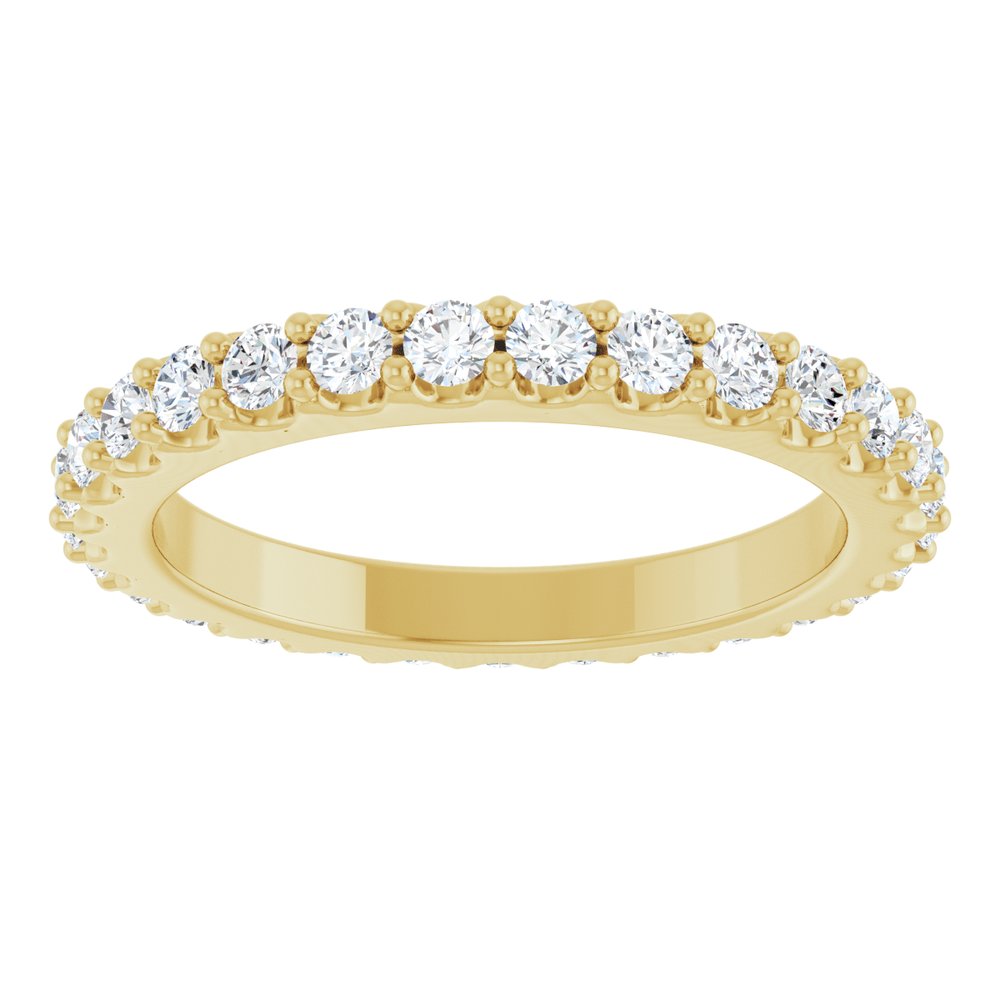 14K Yellow Gold 3/4 CTW Lab-Grown Diamond Eternity Band