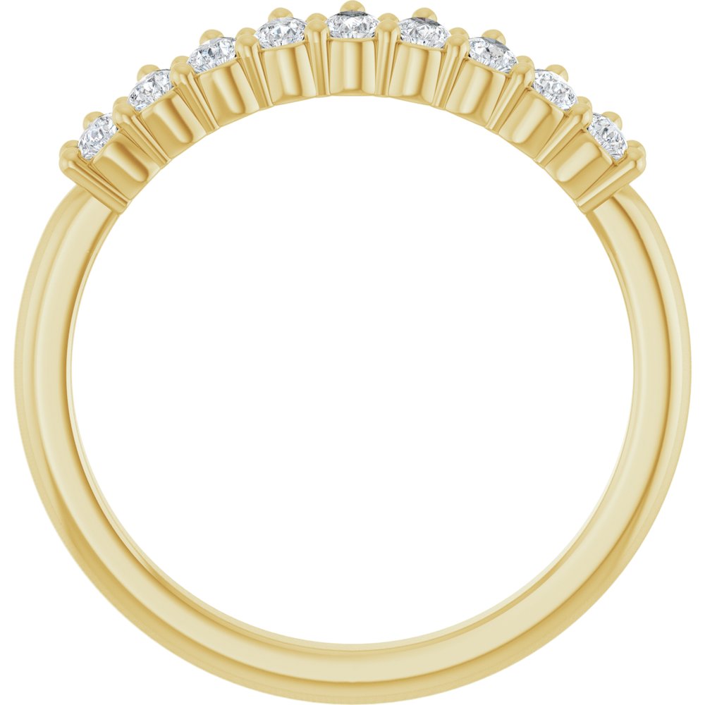 14K Yellow Gold 3/4 CTW Lab-Grown Diamond Anniversary Band
