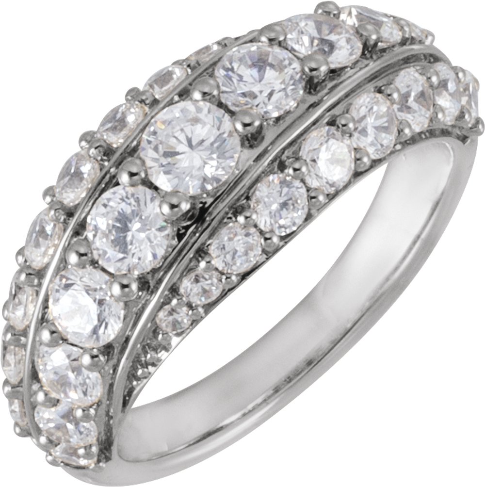 14K White Gold 2 1/4 CTW Lab-Grown Diamond Ring