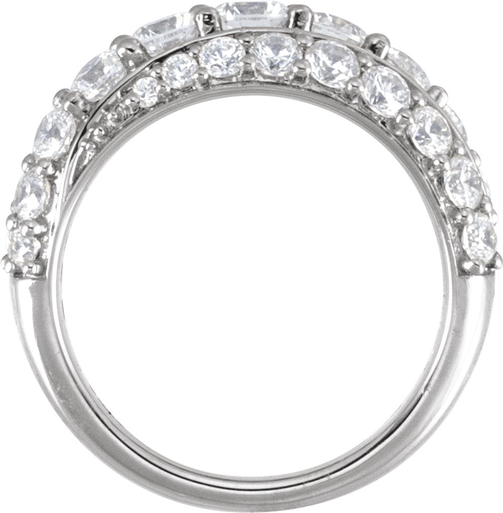 14K White Gold 2 1/4 CTW Lab-Grown Diamond Ring