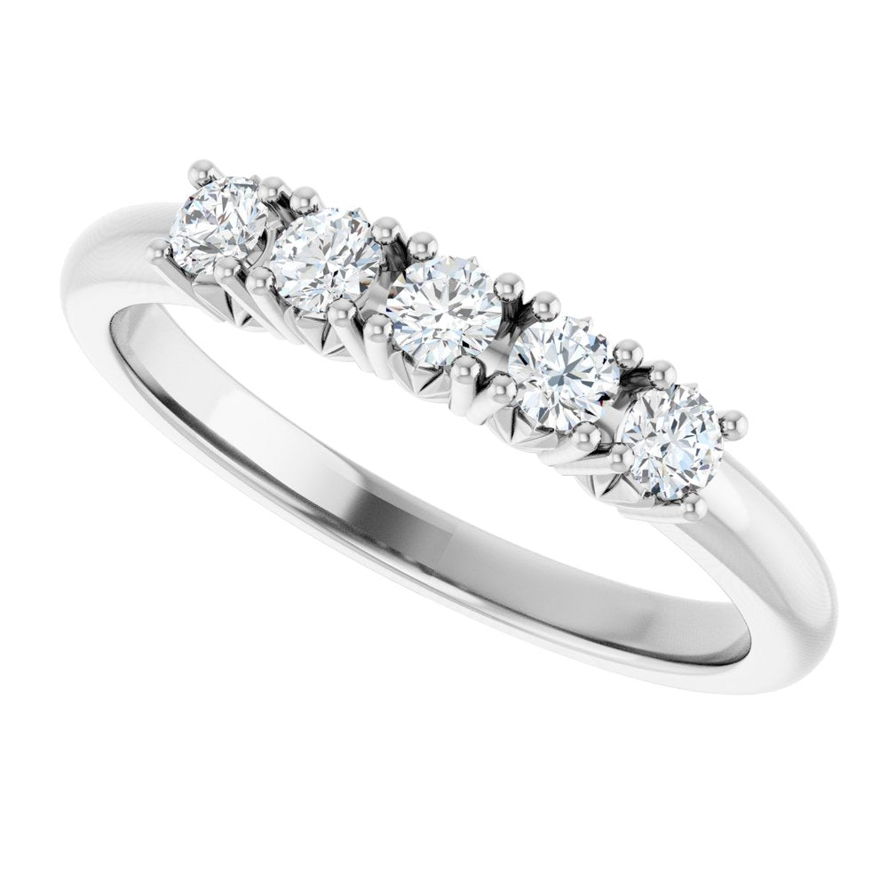 14K White Gold 1/3 CTW Lab-Grown Diamond Anniversary Band
