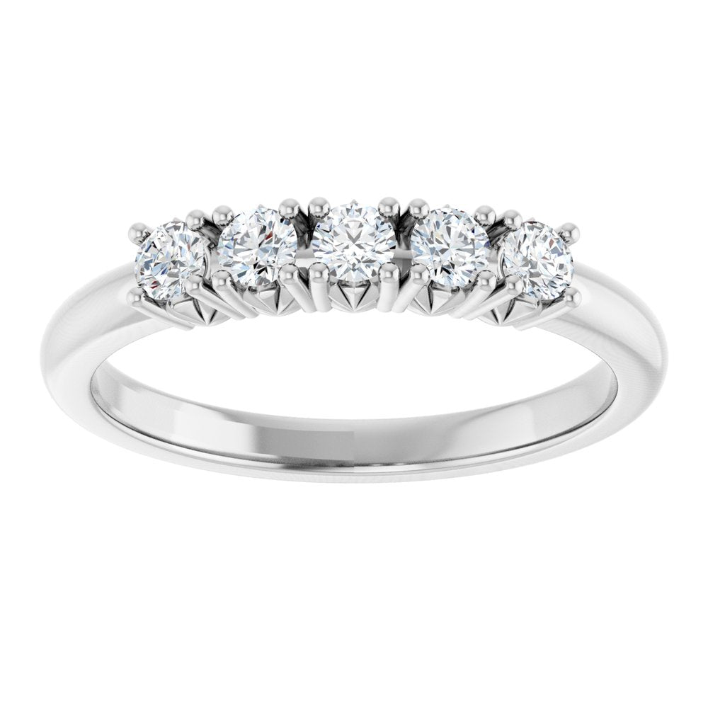 14K White Gold 1/3 CTW Lab-Grown Diamond Anniversary Band