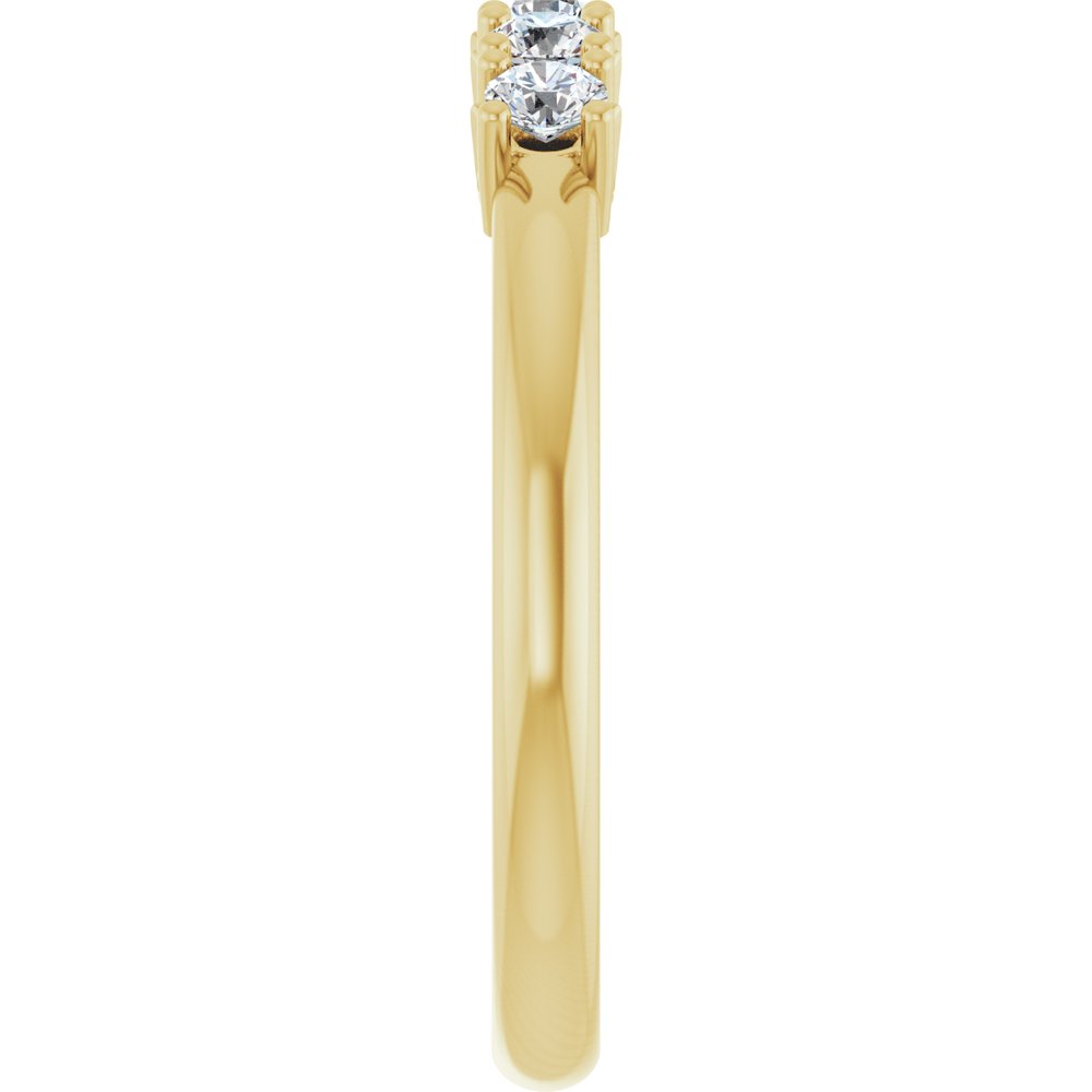 14K Yellow Gold 1/3 CTW Lab-Grown Diamond Anniversary Band