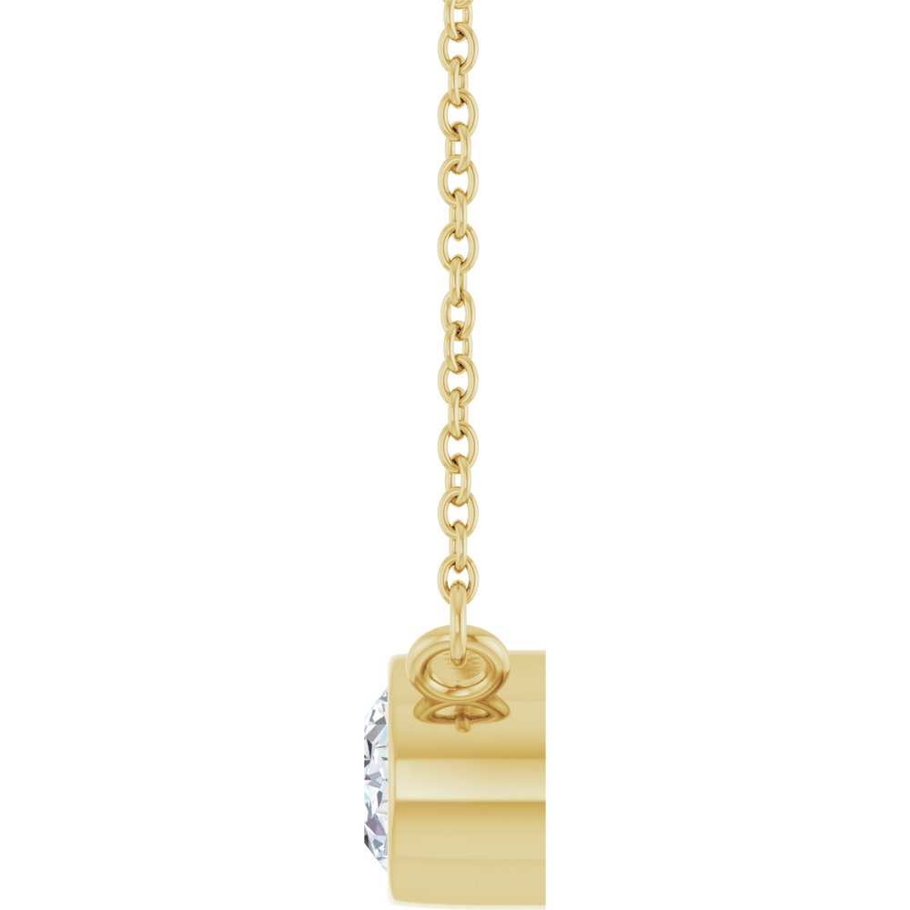 14K Yellow Gold 3/4 CT Lab-Grown Diamond 18" Necklace