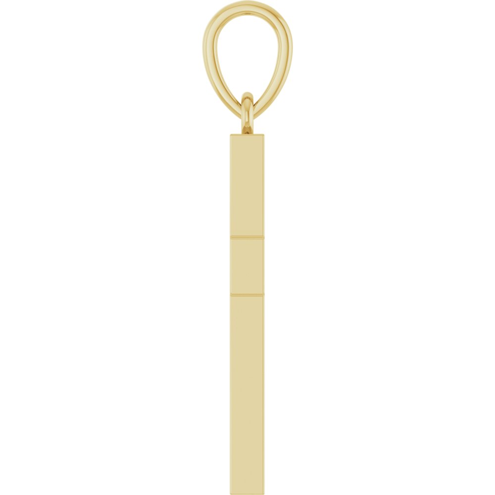 14K Yellow Gold 1/4 CTW Natural Diamond Cross Pendant