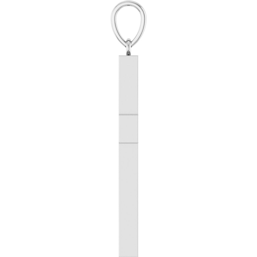 14K White Gold 3/4 CTW Natural Diamond Cross Pendant