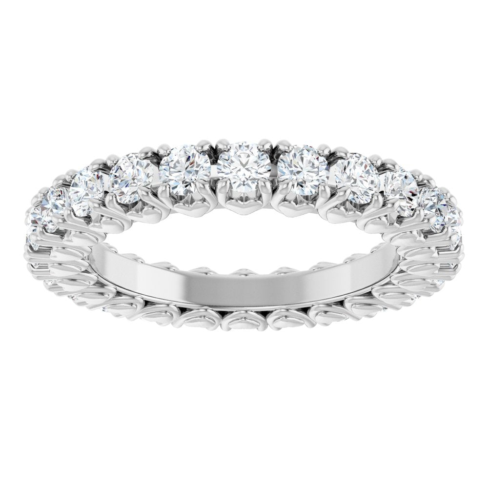 14K White Gold 1 1/5 CTW Lab-Grown Diamond Eternity Band Size 5