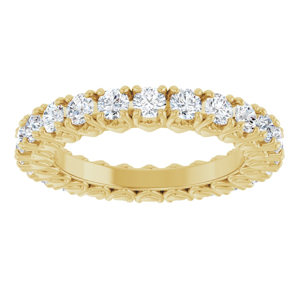 14K Yellow Gold 1 1/5 CTW Lab-Grown Diamond Eternity Band Size 5