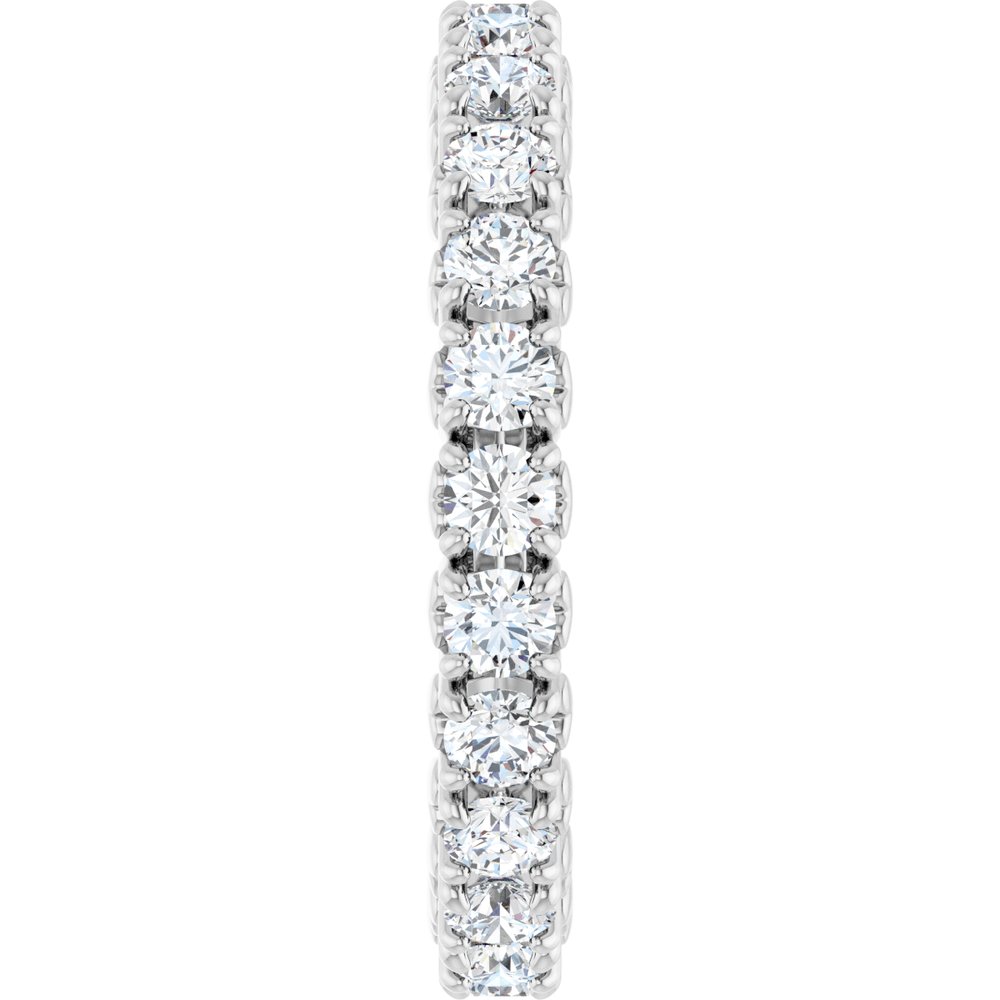 14K White Gold 1 1/5 CTW Lab-Grown Diamond Eternity Band Size 5