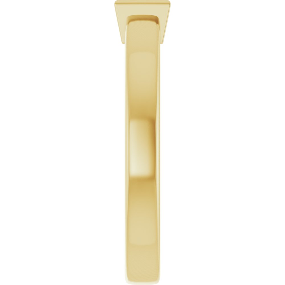 14K Yellow Gold Natural Aquamarine Family Stackable Ring