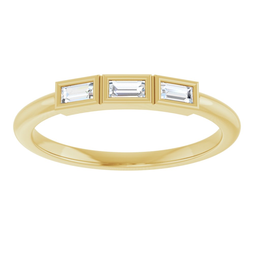 14K Yellow Gold 1/8 CTW Natural Diamond Anniversary Band