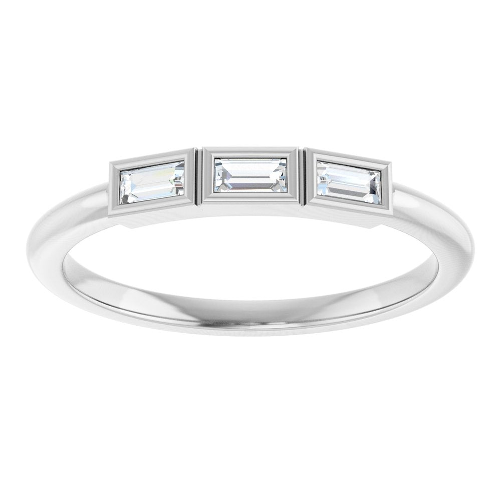 14K White Gold 1/8 CTW Lab-Grown Diamond Anniversary Band