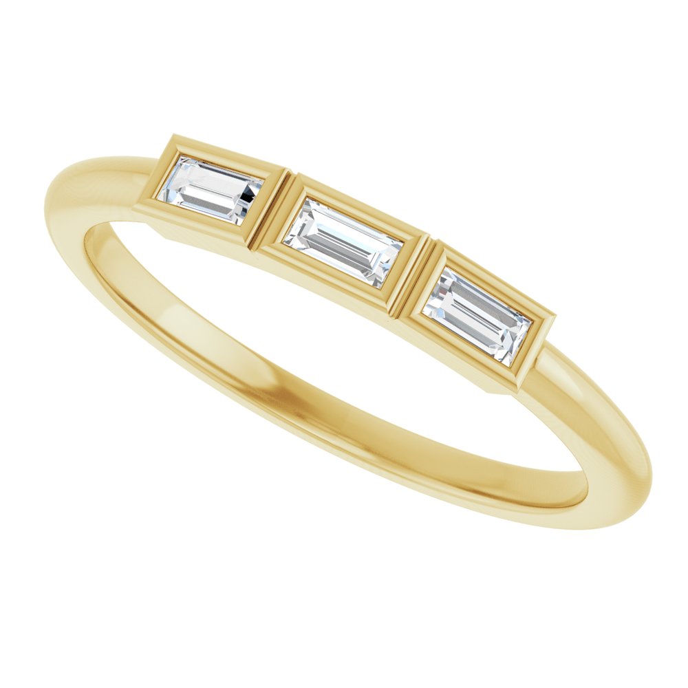 14K Yellow Gold 1/8 CTW Natural Diamond Anniversary Band