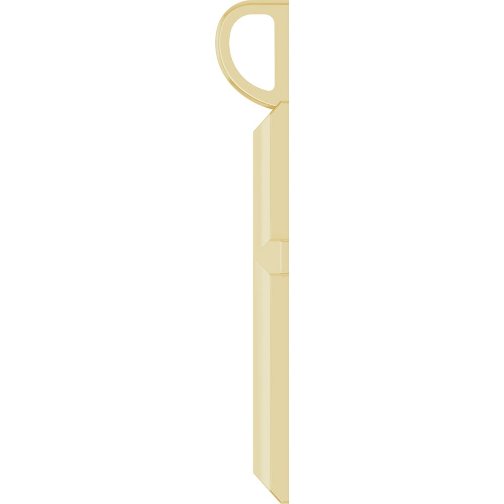 14K Yellow Gold Knife-Edge Cross Charm/Pendant