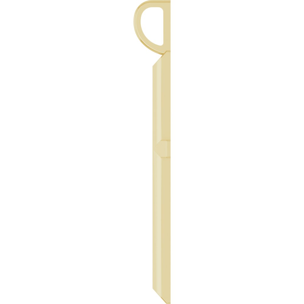 14K Yellow Gold Knife-Edge Cross Charm/Pendant