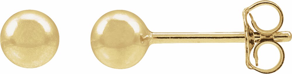 14K Yellow Gold-Filled 4 mm Ball Stud Earring
