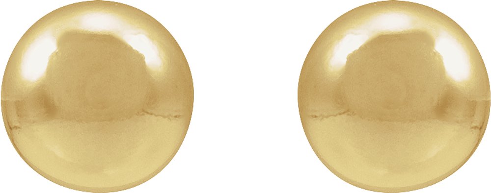 14K Yellow Gold-Filled 5 mm Ball Stud Earring