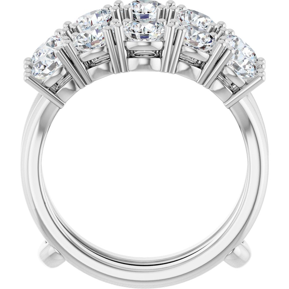 14K White Gold 2 1/2 CTW Lab-Grown Diamond Ring Guard