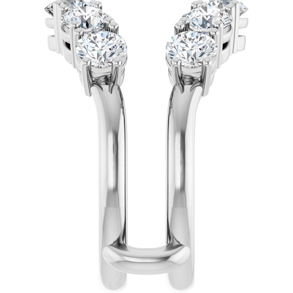 14K White Gold 2 1/2 CTW Lab-Grown Diamond Ring Guard