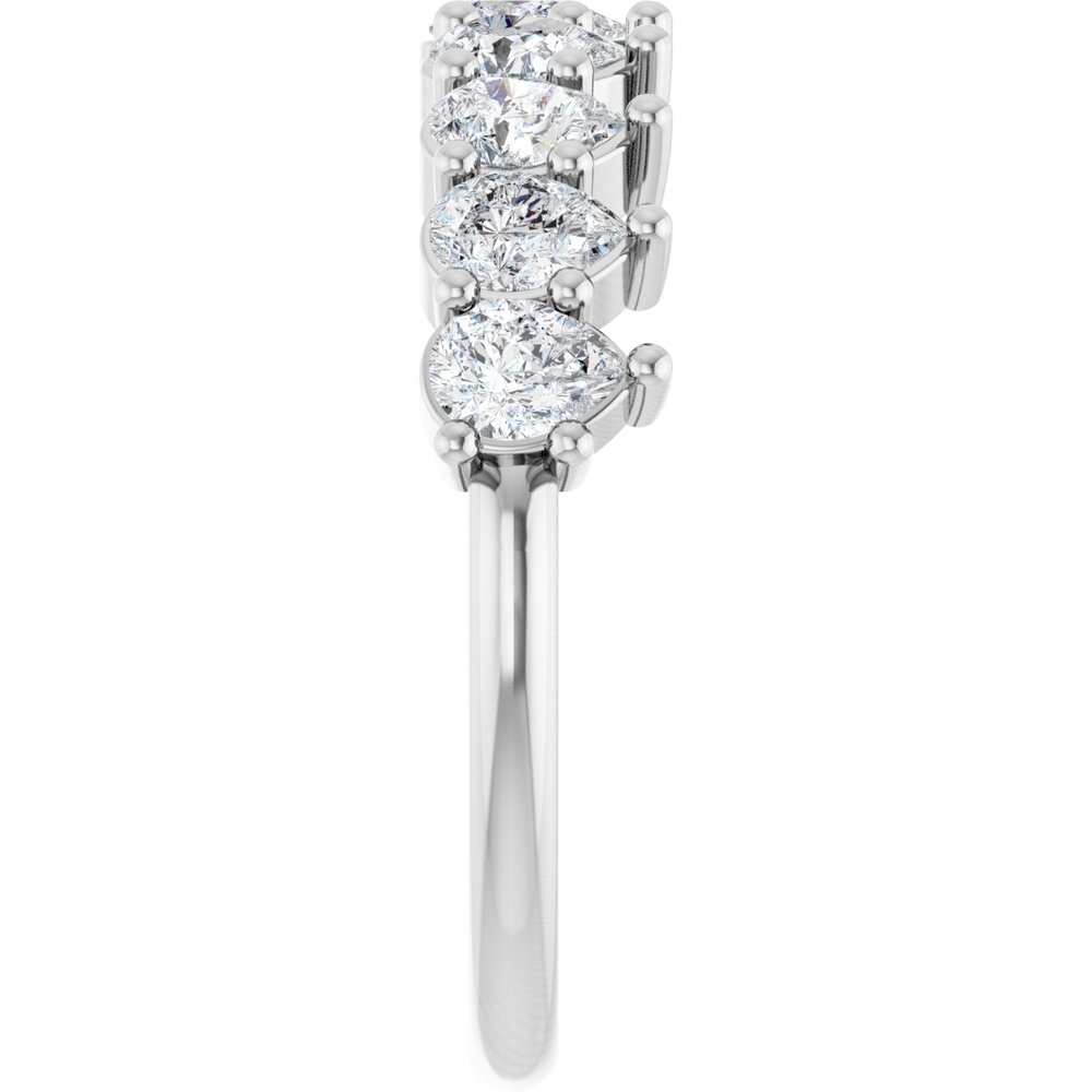 14K White Gold 1 1/4 CTW Lab-Grown Diamond Anniversary Band