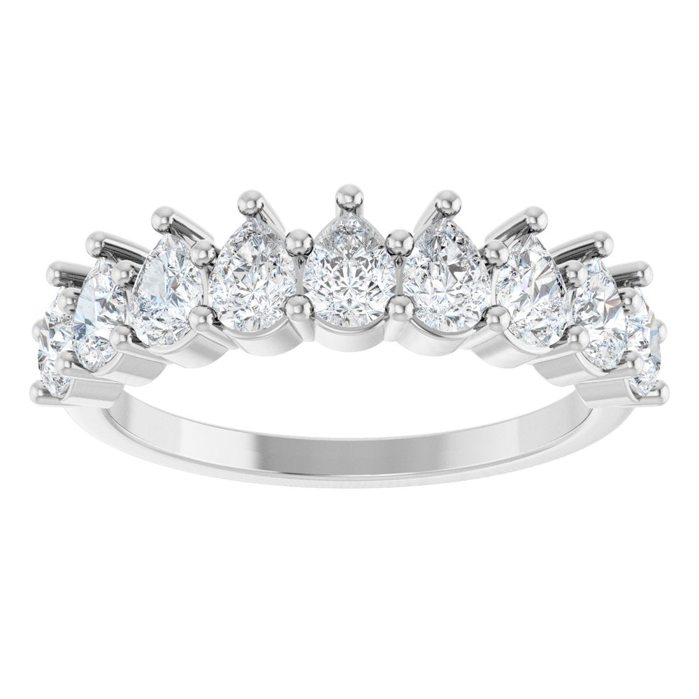 14K White Gold 1 1/4 CTW Lab-Grown Diamond Anniversary Band