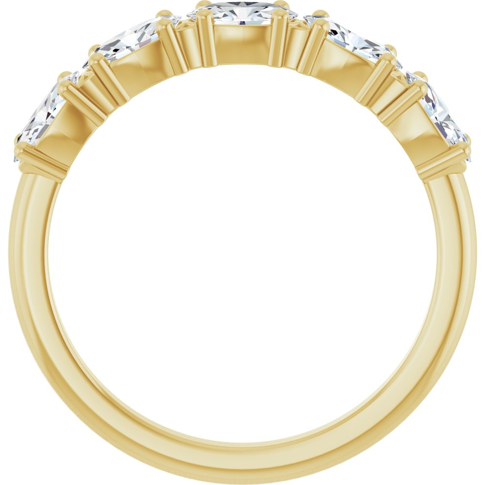 14K Yellow Gold 9/10 CTW Lab-Grown Diamond Anniversary Band
