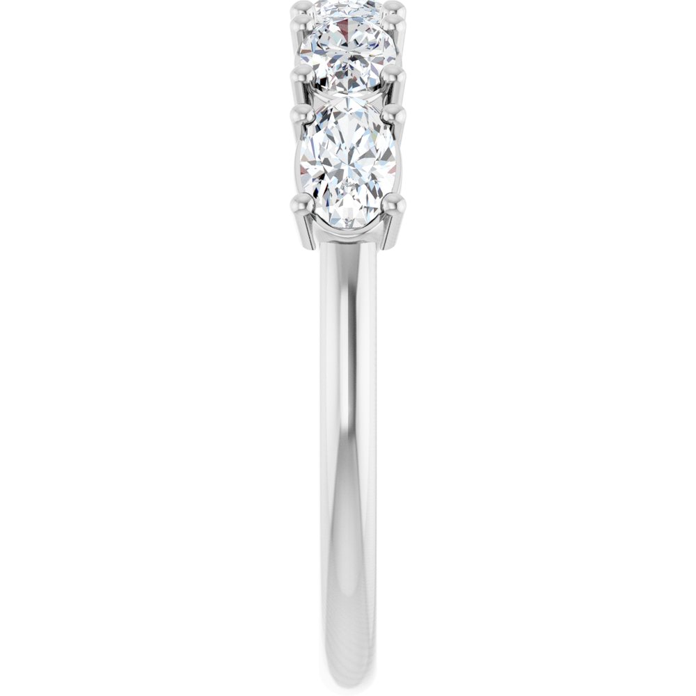 14K White Gold 9/10 CTW Lab-Grown Diamond Anniversary Band