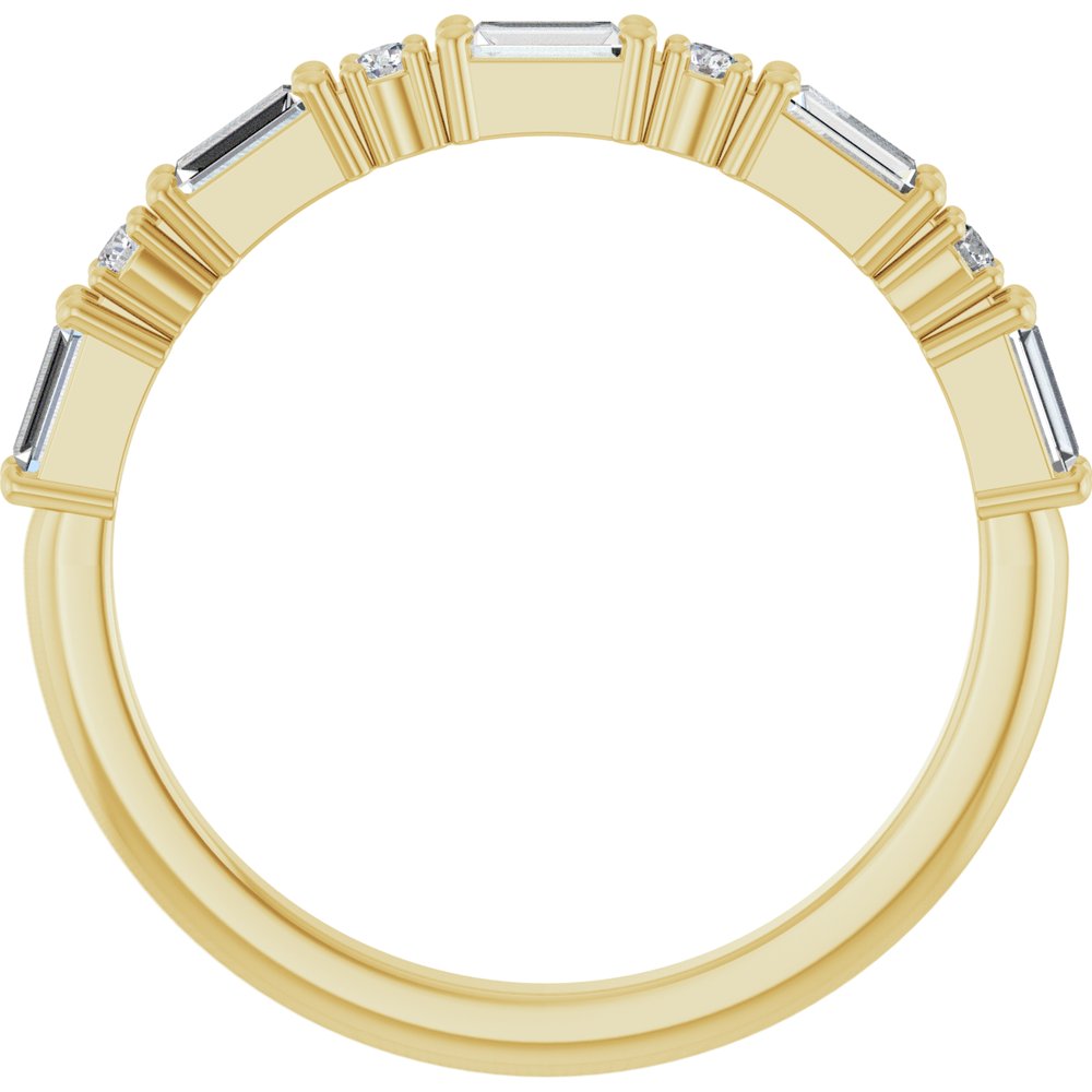 14K Yellow Gold 1/3 CTW Lab-Grown Diamond Anniversary Band
