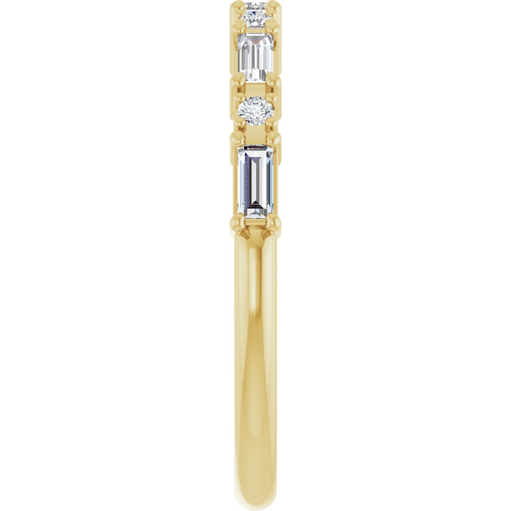 14K Yellow Gold 1/3 CTW Natural Diamond Anniversary Band