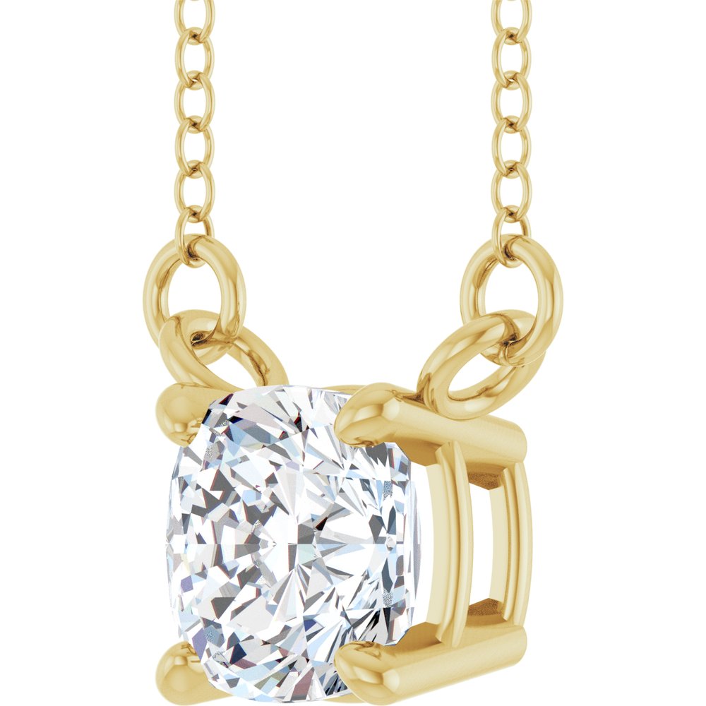 14K Yellow Gold 3/4 CT Lab-Grown Diamond 18" Necklace