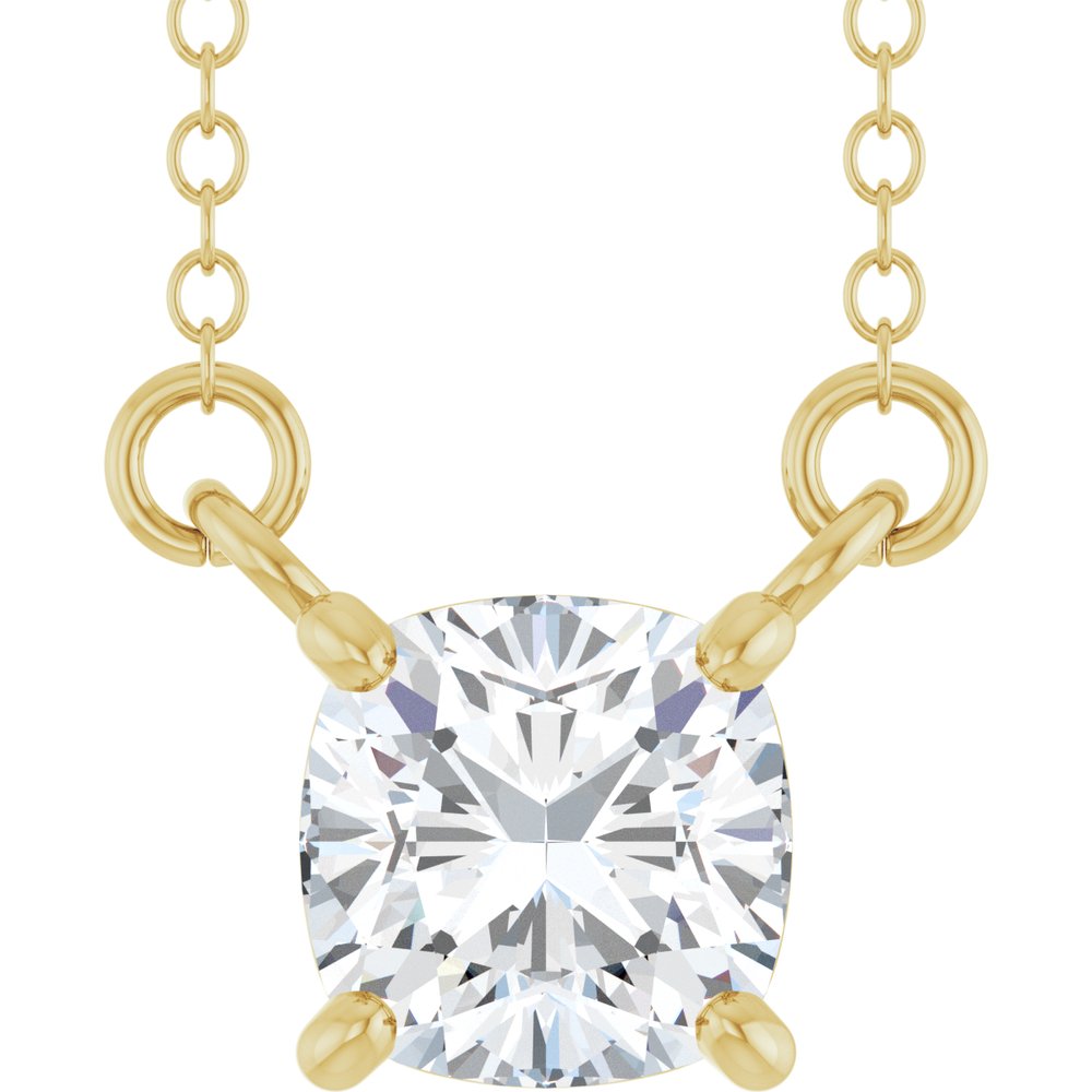 14K Yellow Gold 3/4 CT Lab-Grown Diamond 18" Necklace