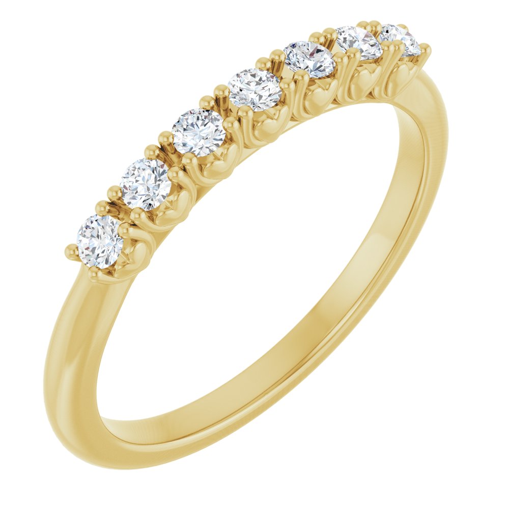 14K Yellow Gold 1/5 CTW Lab-Grown Diamond Anniversary Band