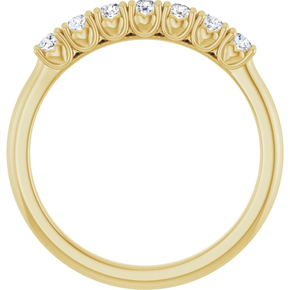 14K Yellow Gold 1/5 CTW Lab-Grown Diamond Anniversary Band