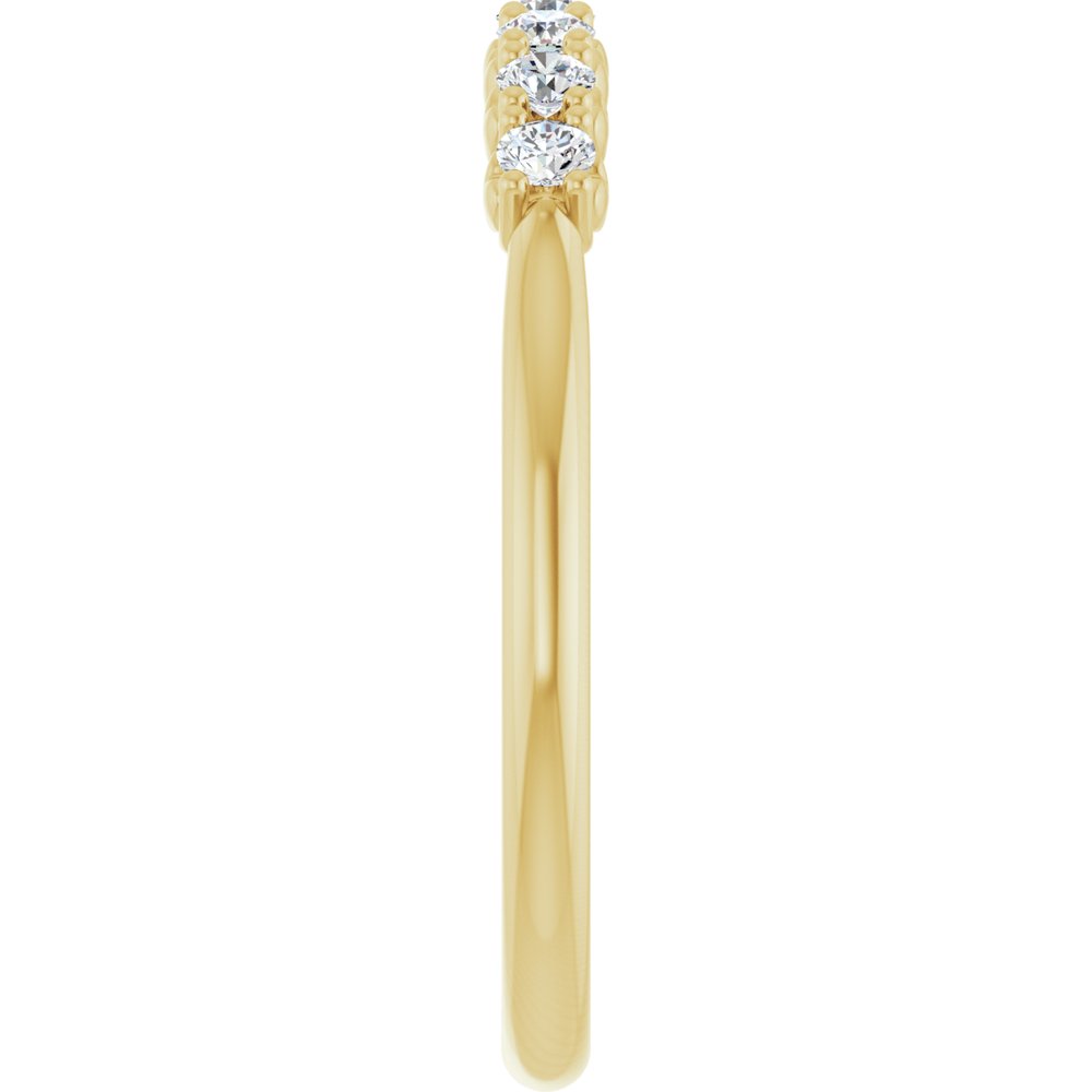 14K Yellow Gold 1/5 CTW Lab-Grown Diamond Anniversary Band
