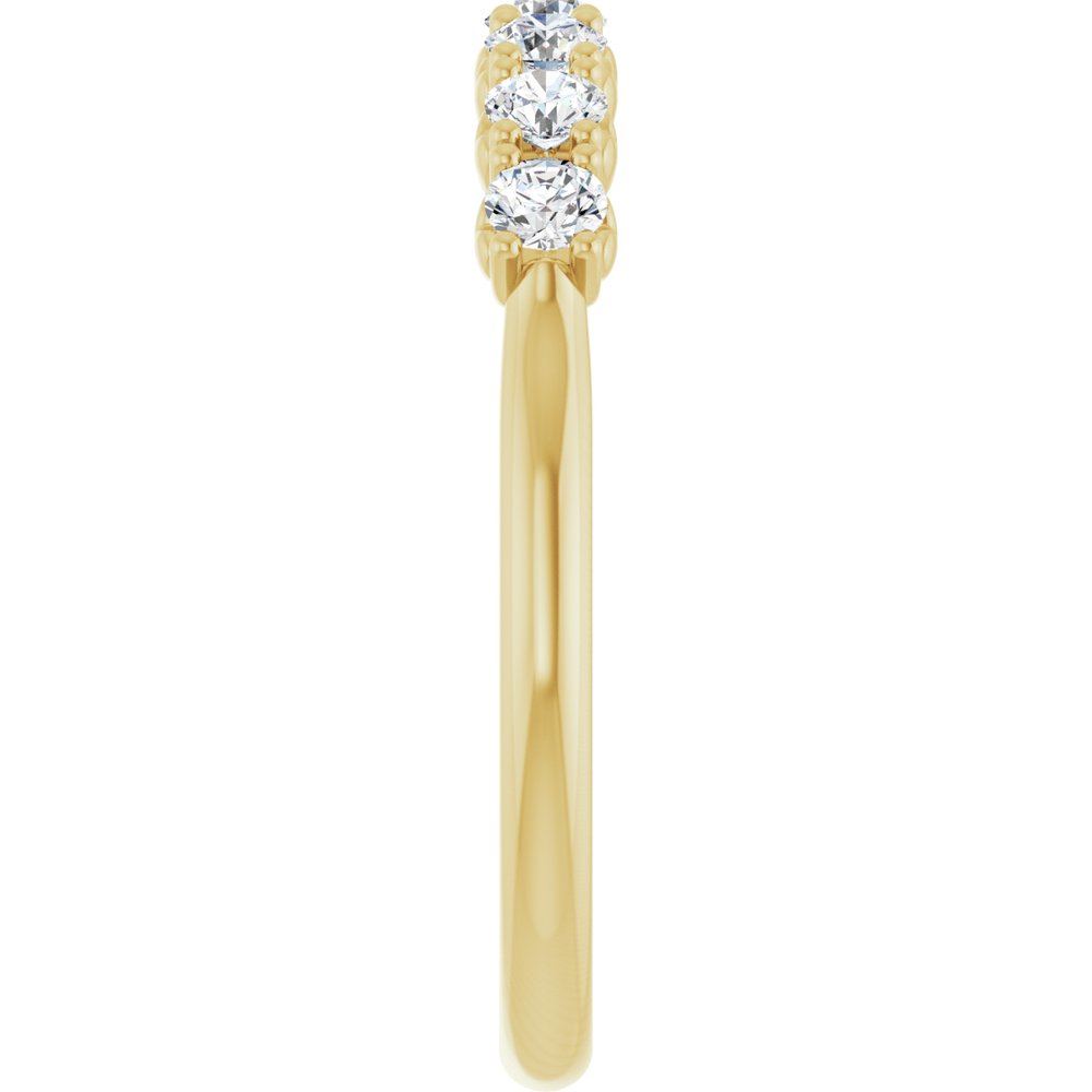 14K Yellow Gold 3/8 CTW Lab-Grown Diamond Anniversary Band