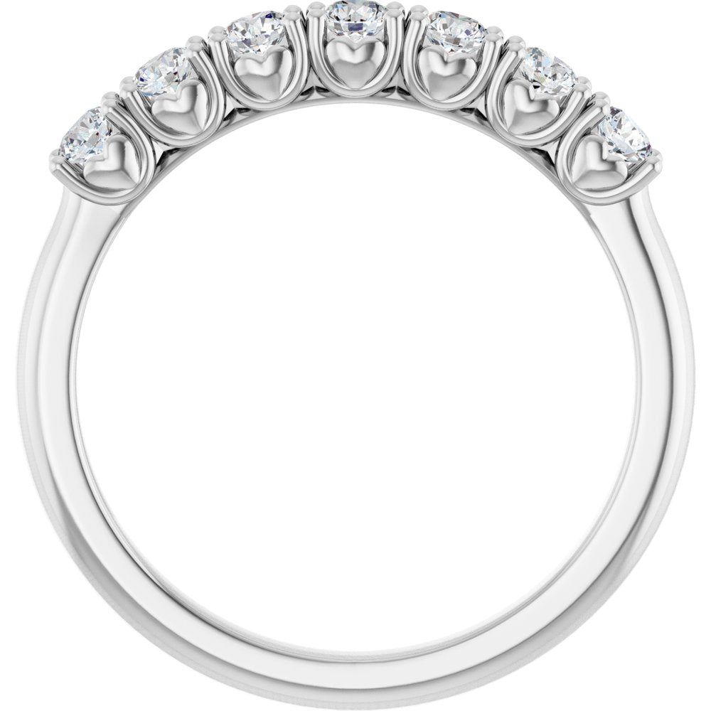 14K White Gold 3/8 CTW Lab-Grown Diamond Anniversary Band
