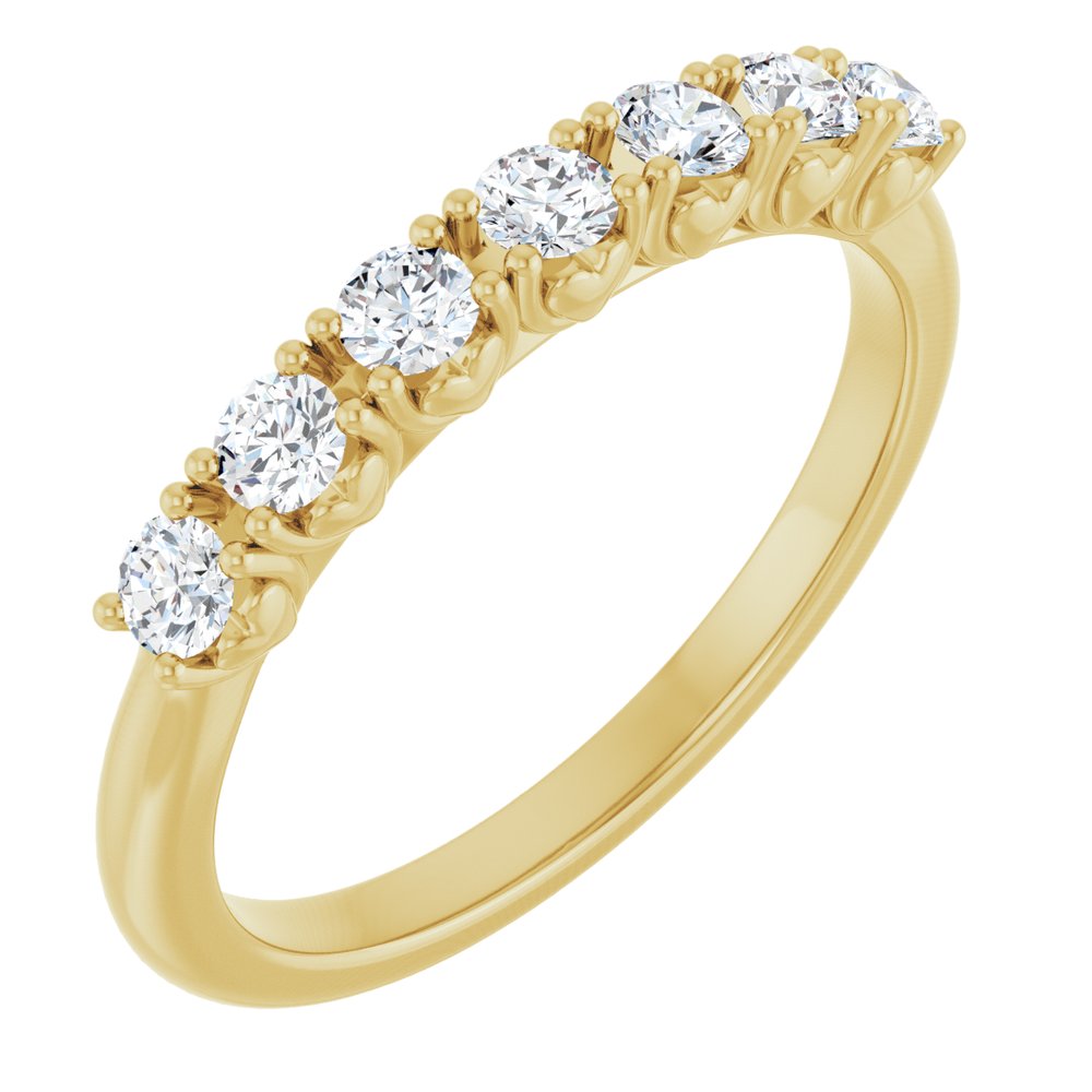 14K Yellow Gold 3/8 CTW Lab-Grown Diamond Anniversary Band