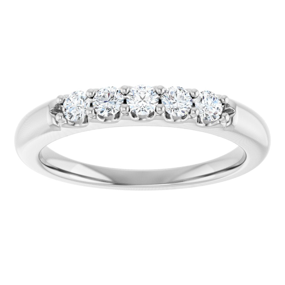14K White Gold 1/3 CTW Lab-Grown Diamond Anniversary Band