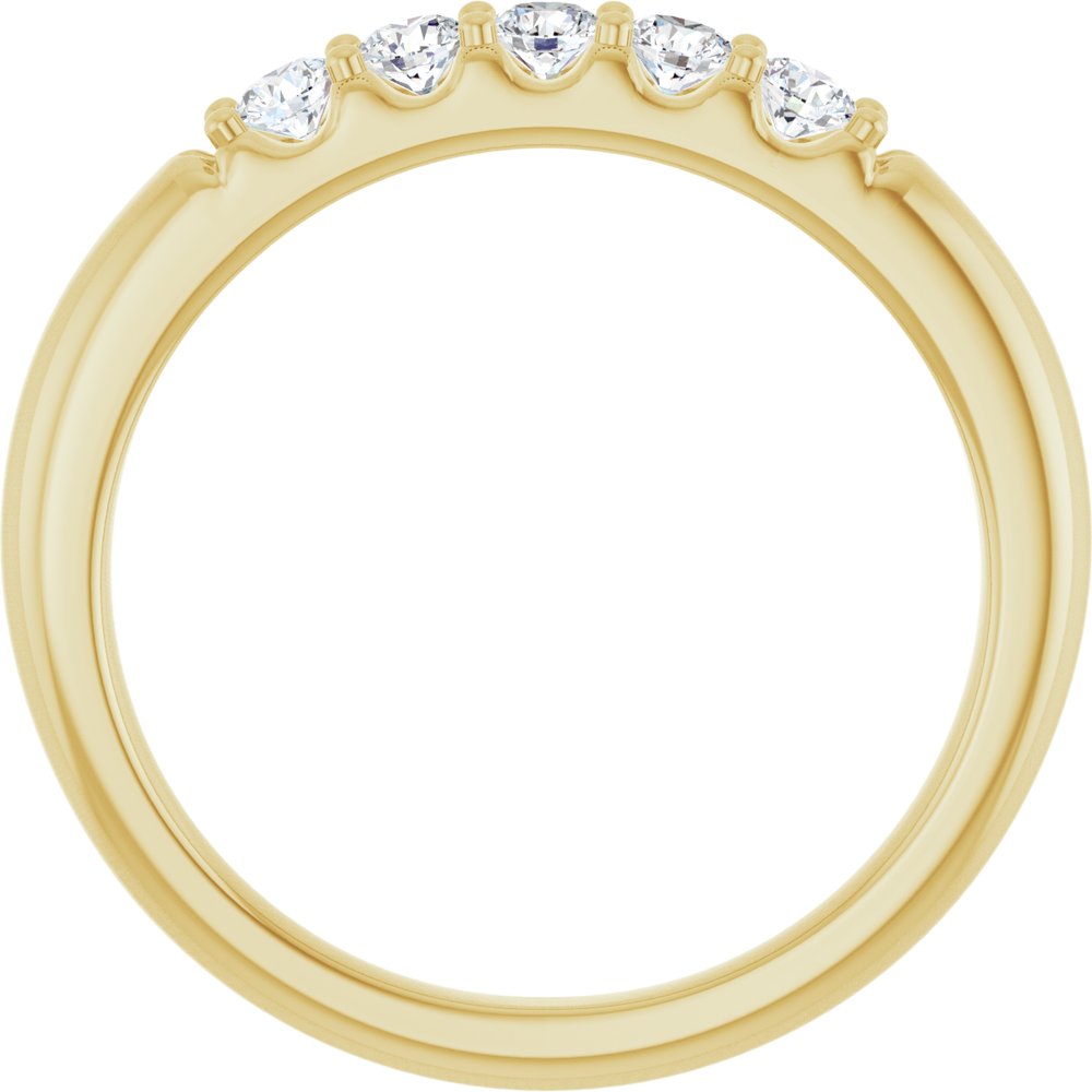 14K Yellow Gold 1/3 CTW Lab-Grown Diamond Anniversary Band