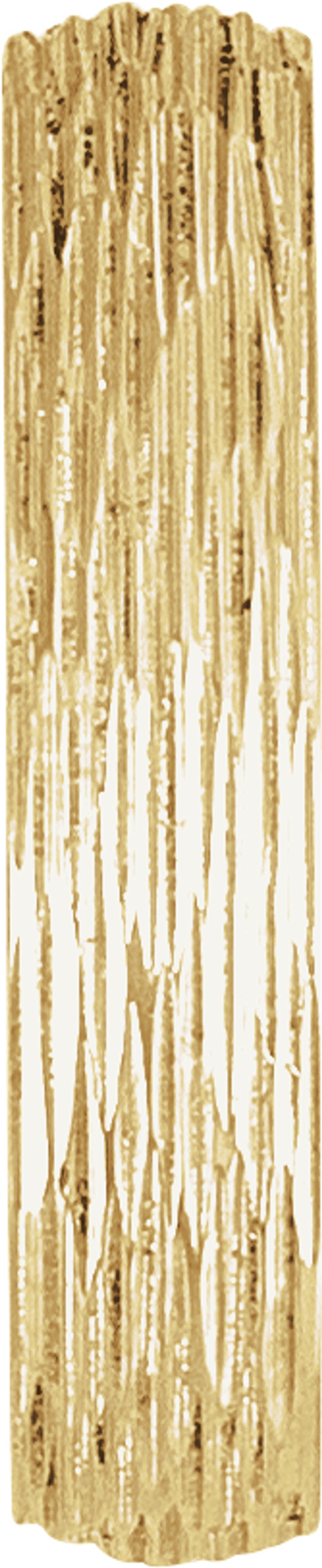 14K Yellow Gold 4 mm Tree Bark-Inspired Comfort-Fit Flat Band Size 6.5