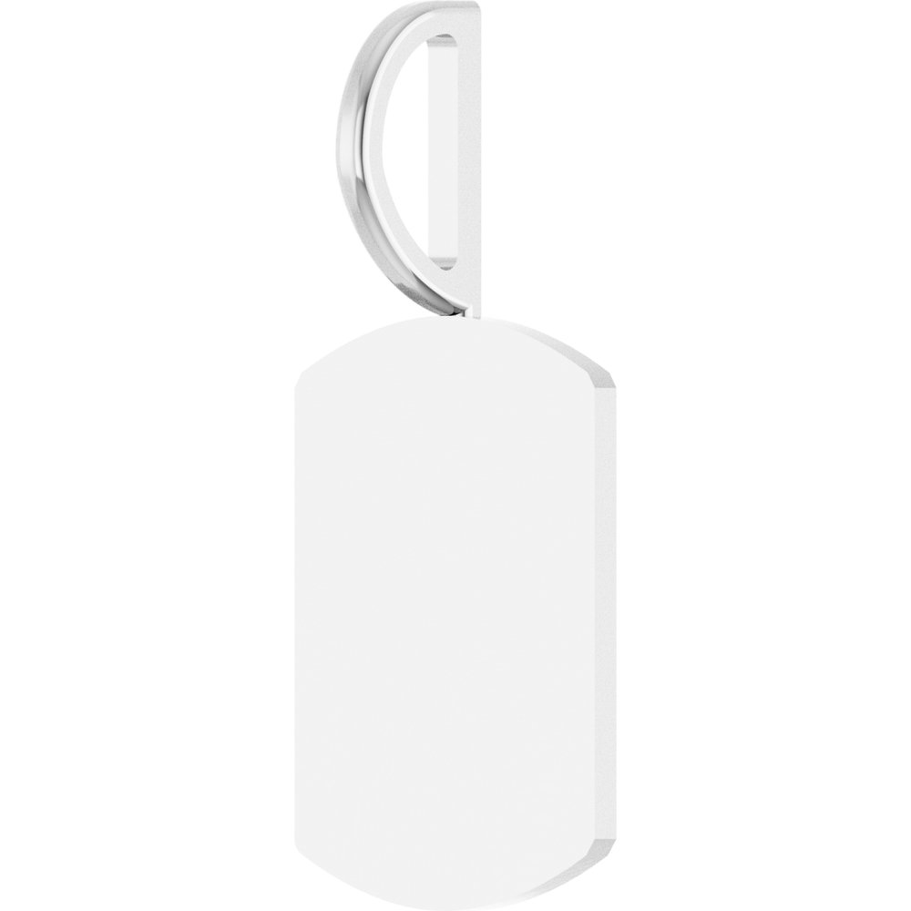 Sterling Silver Engravable Dog Tag Charm/Pendant